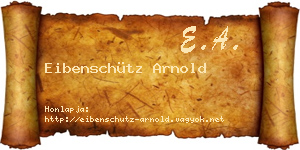 Eibenschütz Arnold névjegykártya
